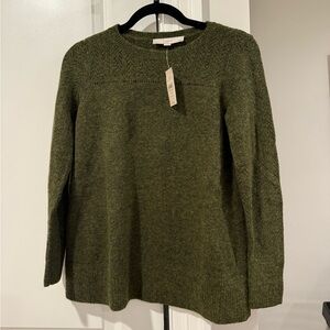 LOFT Forest Green Soft and Comfy Sweater